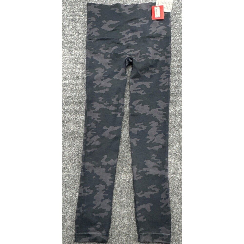 SPANX Look At Me Now Seamless Leggings Womens M Green Camo High Rise BNWT